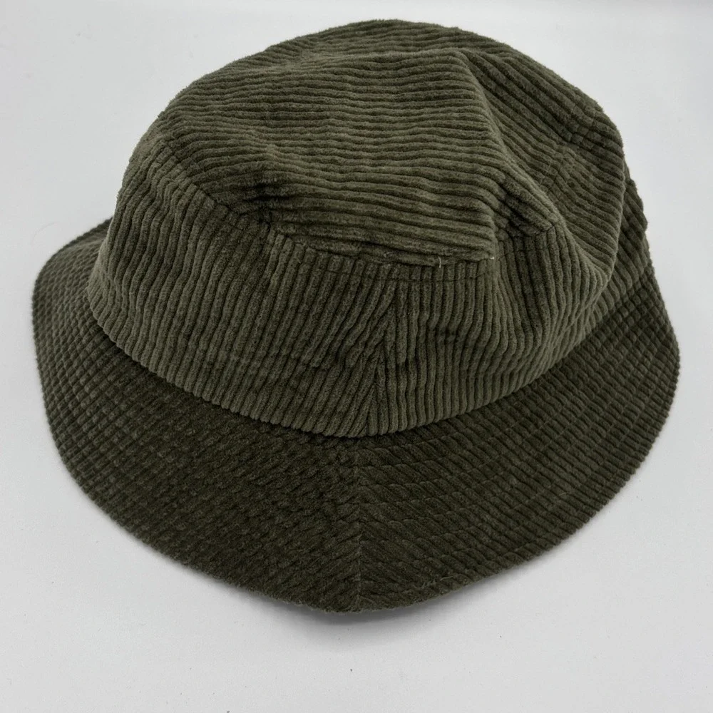 David And Young Womens Corduroy Bucket Hat Olive Green Preppy Classic FWBU114
